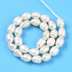 Natural Cultured Freshwater Pearl Beads Strands&nbsp;PEAR-N012-04V-01