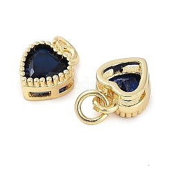 Real 18K Gold Plated Brass Inlaid Cubic Zirconia Charms&nbsp;ZIRC-L100-074G-01
