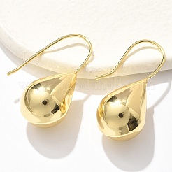 Teardrop Brass Dangle Earrings&nbsp;EJEW-B132-06G