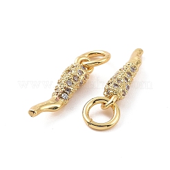 Rack Plating Brass Micro Clear Pave Cubic Zirconia Charms&nbsp;KK-C008-13G
