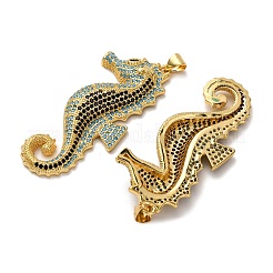 Brass Micro Pave Cubic Zirconia Pendants&nbsp;KK-A271-07F-G
