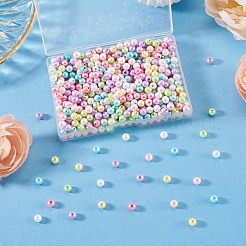 600Pcs Opaque Acrylic Imitation Pearl Beads&nbsp;OACR-TA0004-95B