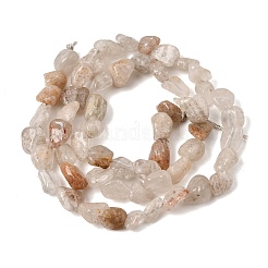 Natural Thousand Layer Phantom Quartz Layered Lodolite Quartz Thousand Layer Garden Quartz Beads Strands&nbsp;GG-CBAC13F-A04-01