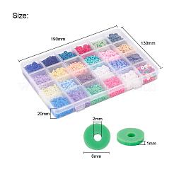 4224Pcs 24 Colors Handmade Polymer Clay Beads&nbsp;CLAY-YW0001-16