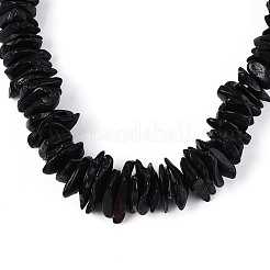 Natural Amber Nuggets Graduated Beaded Necklaces&nbsp;NJEW-T019-02