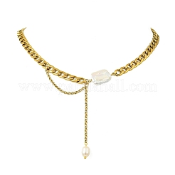 Natural Rice Tassel Necklaces&nbsp;NJEW-JN06214
