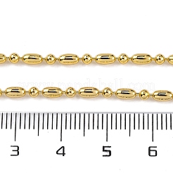 Rack Plating Brass Oval Link Chain Necklace&nbsp;NJEW-A035-06G-02