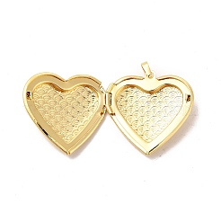 Eco-Friendly Rack Plating Brass Locket Pendants&nbsp;KK-F850-05G