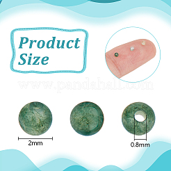 2 Strands Natural Moss Agate Beads Strands&nbsp;G-OC0005-64