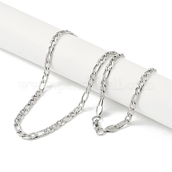 Non-Tarnish 201 Stainless Steel Figaro Chain Necklaces&nbsp;NJEW-I127-06B-P