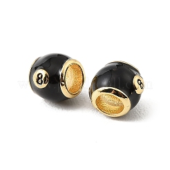 Brass Enamel European Beads&nbsp;KK-CBA9CBD-15G