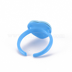Spray Painted Brass Cuff Rings&nbsp;RJEW-N034-013-RS
