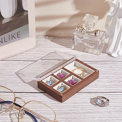Mini Rectangle Wood Jewelry Presentation Box&nbsp;CON-WH0095-44A