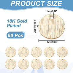 60Pcs Brass Charms&nbsp;KK-AR0003-47