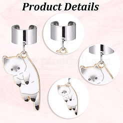 12Pcs 12 Styles Alloy Enamel Stethoscope Pendant Decorations&nbsp;HJEW-BM0001-95
