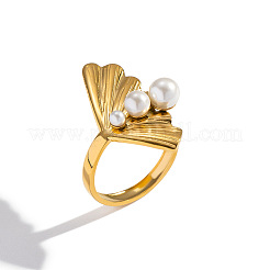 304 Stainless Steel Cuff Open Rings for Women&nbsp;QA0720