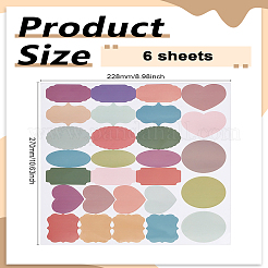 6Pcs Waterproof Sticker Labels&nbsp;STIC-LP0001-10