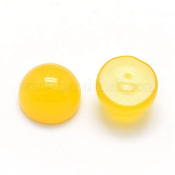 Natural Yellow Agate Cabochons&nbsp;G-P393-R17-6mm