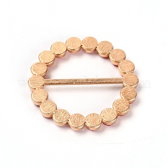 Flat Round Alloy Buckles&nbsp;JEWB-WH0014-08B