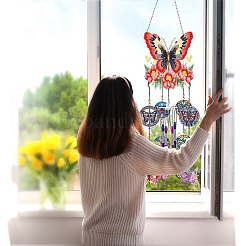 DIY Diamond Painting Butterfly Sun Catcher Wind Chime Kits&nbsp;PW-WG14800-01