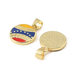 Brass Enamel Pendants&nbsp;KK-CBA9CBD-07G