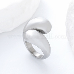 304 Stainless Steel Cuff Open Rings for Women&nbsp;AP0200-3
