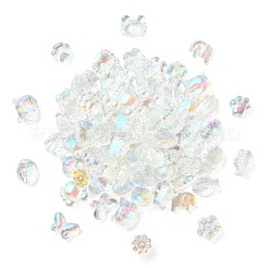 100Pcs 10 Styles Transparent Glass Beads&nbsp;GLAA-CJ0001-93