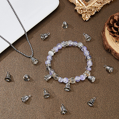Alloy Bell Charms&nbsp;FIND-WH0173-417AS