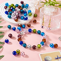 64Pcs 16 Styles Handmade Lampwork Beads&nbsp;LAMP-TA0001-59B