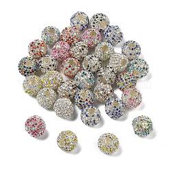 Sparkle Glass Rhinestone Round Beads&nbsp;OACR-S048-01