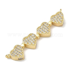 Saint Patrick's Day Brass Micro Pave Clear Cubic Zirconia Deployable Pendants&nbsp;KK-A293-27A-G