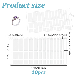 20Pcs Silicone & Acrylic & EVA Invisible Ring Size Adjuster&nbsp;FIND-NB0006-70