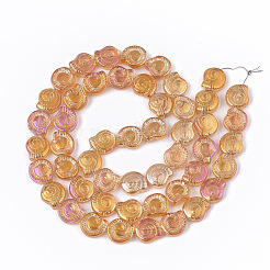Electroplate Glass Beads Strands&nbsp;EGLA-S190-02F