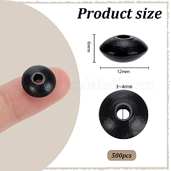 500Pcs Dyed Natural Beech Wood Beads&nbsp;WOOD-PH0003-85A