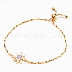 Adjustable Brass Bolo Bracelets&nbsp;BJEW-K204-06-G