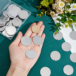 60Pcs 304 Stainless Steel Stamping Blank Tag Pendants&nbsp;STAS-ME0001-99