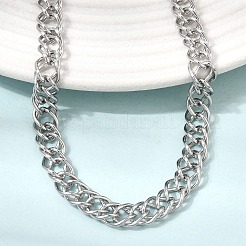 6.5MM 304 Stainless Steel Double Link Chain Necklaces for Women Men&nbsp;SA-CBA37BC-22P