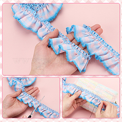 5Yards Polyester Ruffled Trimming&nbsp;DIY-PH0038-31C