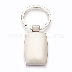 Zinc Alloy Cabochon Settings Keychain&nbsp;KEYC-E028-05P
