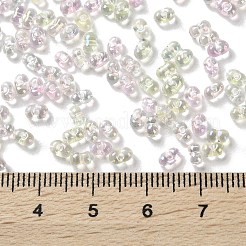 AB Color Plated Glass Seed Beads&nbsp;SEED-L011-06B-02