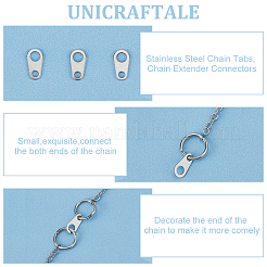 1000Pcs 316 Surgical Stainless Steel Chain Tabs&nbsp;STAS-UN0053-18