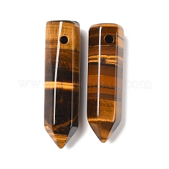 Natural Tiger Eye Pointed Pendants&nbsp;G-D460-01M
