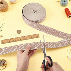 Vintage Jacquard Polyester Ribbon&nbsp;OCOR-WH0109-334A
