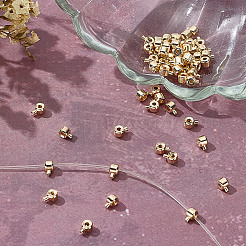 60Pcs Brass Crimp Beads&nbsp;KK-HY0004-19