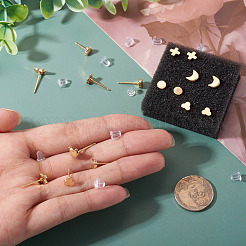 16Pcs 4 Styles Brass Stud Earrings for Women&nbsp;EJEW-TA0001-68