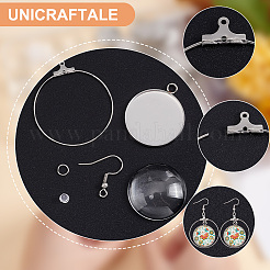 DIY Blank Dome Earring Making Kit&nbsp;DIY-UN0004-80