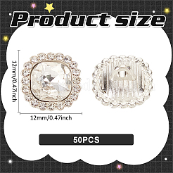 Alloy Rhinestone Shank Buttons&nbsp;DIY-MA0005-99A