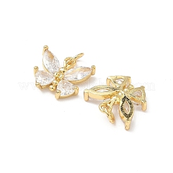 Brass with Cubic Zirconia Pendants&nbsp;KK-Q068-05G