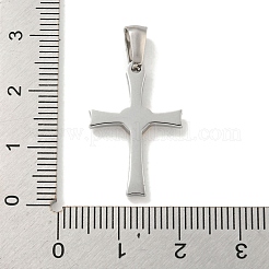 Ion Plating(IP) 304 Stainless Steel Cubic Zirconia Pendants&nbsp;STAS-C102-05GP