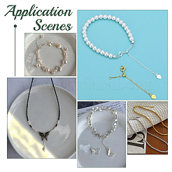 6Pcs 6 Style 925 Sterling Silver Cable Chain Extender&nbsp;FIND-PH0017-98